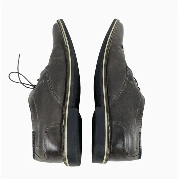 Steve Madden Hasten Distress Leather Oxford Gray - Picture 5 of 9